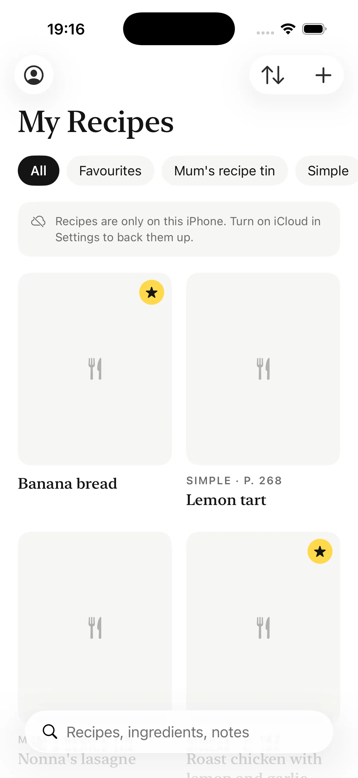 The library: every recipe with the cookbook and page it came from