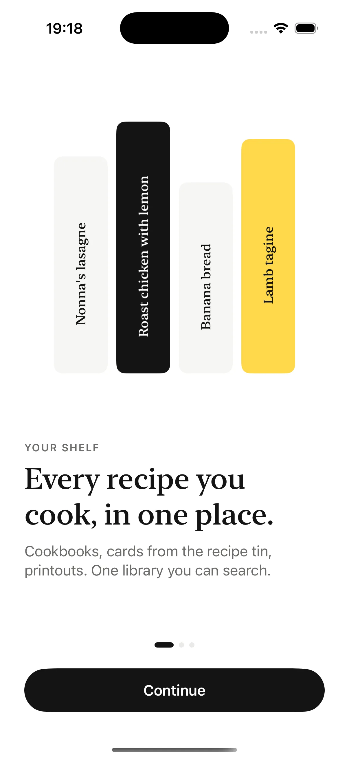 Onboarding: your cookbook shelf